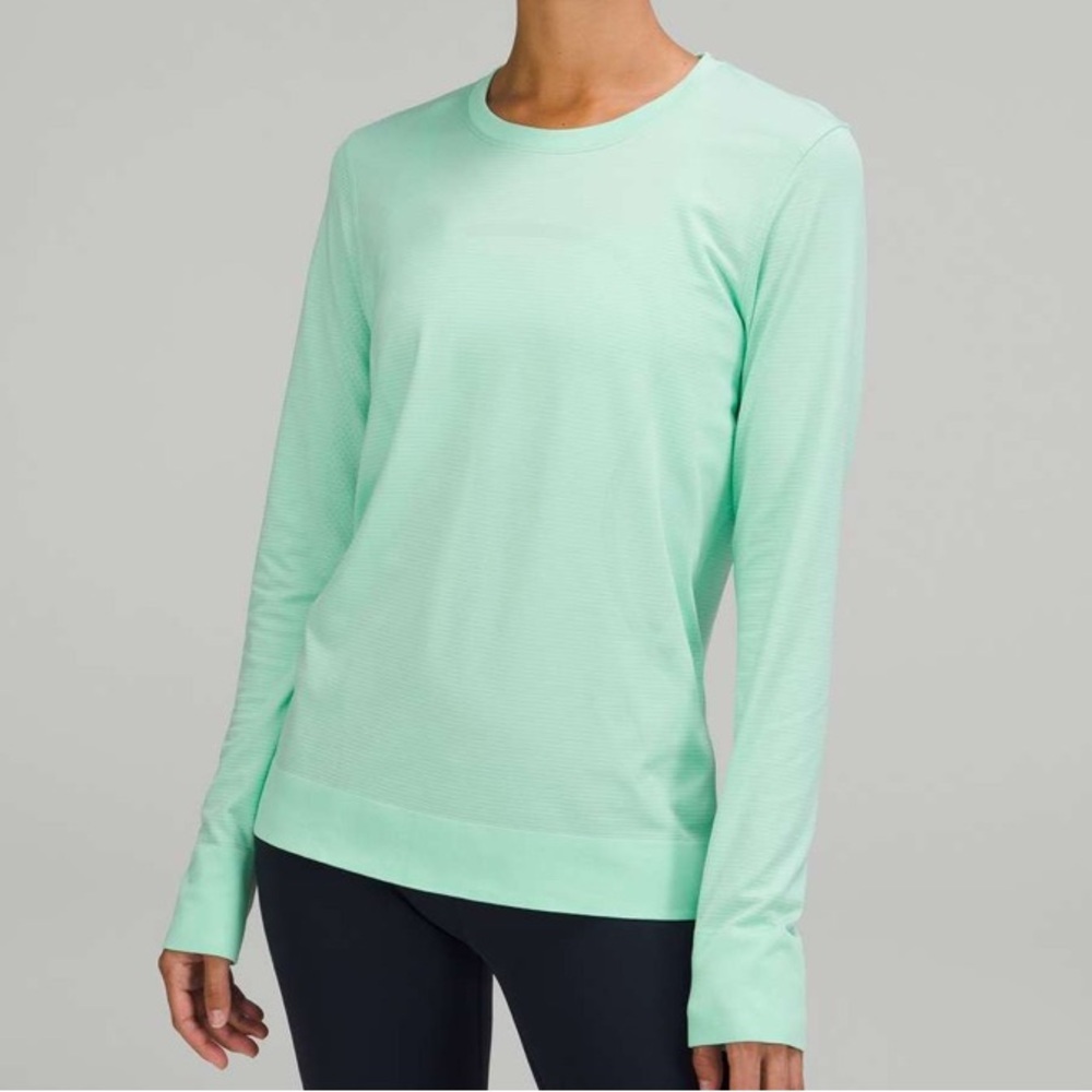 Lululemon Swiftly Relaxed-Fit Long Sleeve Shirt Size 12 in Wild Mint / Wild Mint